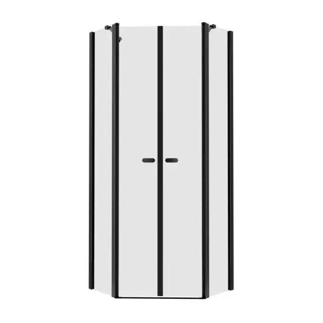 Душевое ограждение NEW TRENDY NEW SOLEO BLACK 80x80x195 K-0616 (черный)