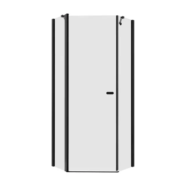 Душевое ограждение NEW TRENDY NEW SOLEO BLACK 90x90x195 K-0613 (черный)