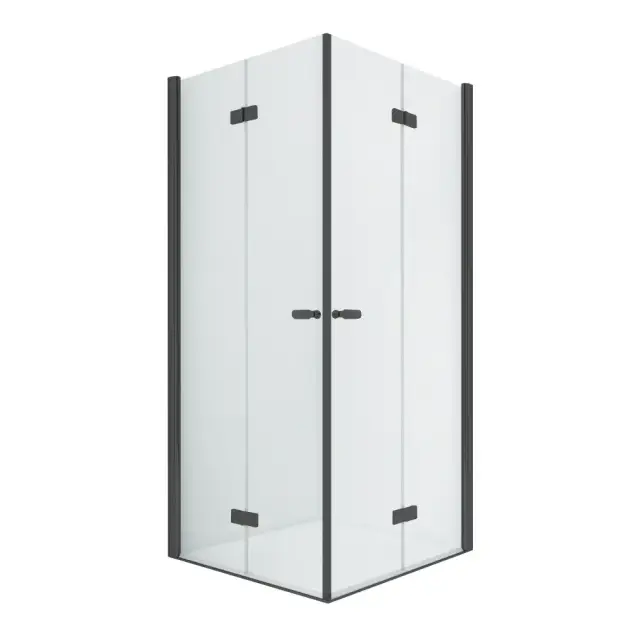 Душевое ограждение NEW TRENDY NEW SOLEO BLACK складные 2D 100x90x195 D-0236A/D-0239A (черный)