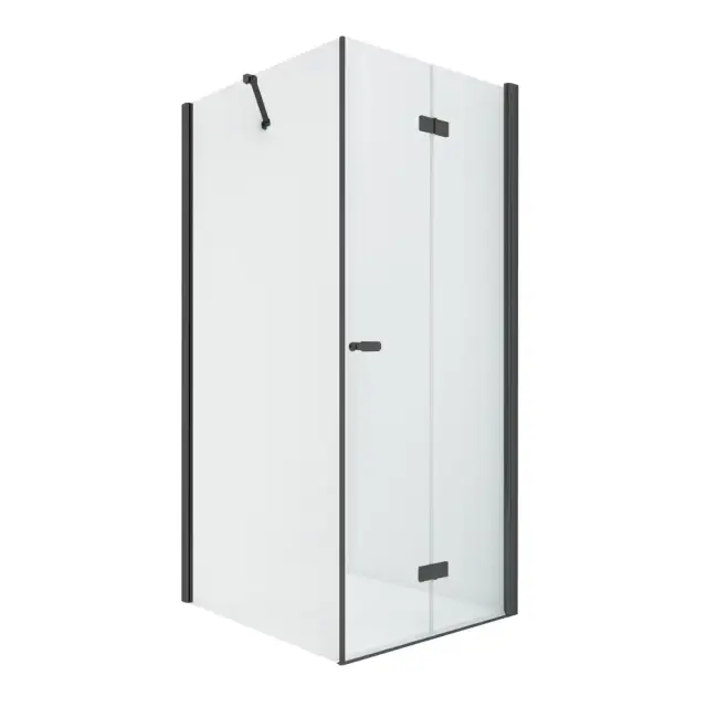 Душевое ограждение NEW TRENDY NEW SOLEO BLACK складные двери R 70x110x195 D-0237A/D-0148B (черный)