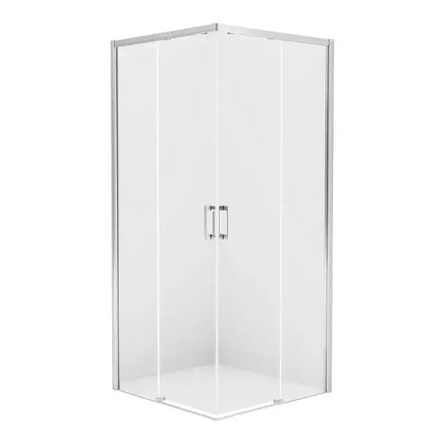 Душевое ограждение NEW TRENDY PRIME 100x80x200 D-0298A/D-0295A (хром)