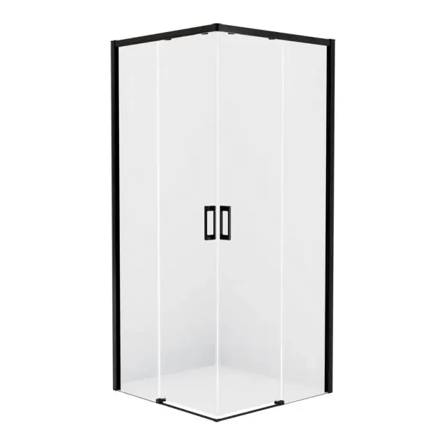 Душевое ограждение NEW TRENDY PRIME BLACK 110x80x200 D-0318A/D-0313A (черный)