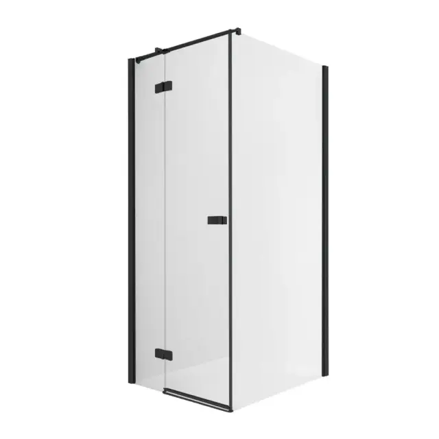 Душевое ограждение NEW TRENDY REFLEXA BLACK L 100x100x200 EXK-4942 (черный)