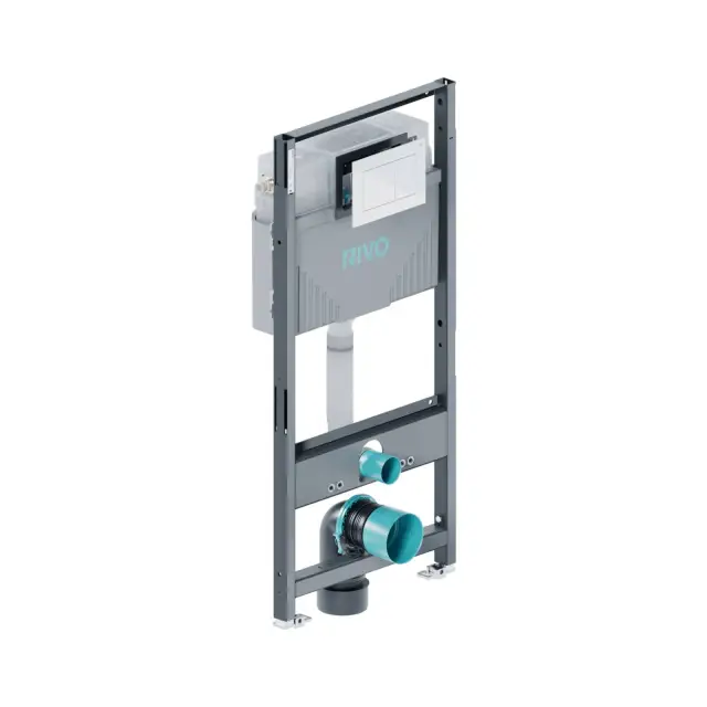 Инсталляция RIVO Set A для унитаза + Клавиша RIVO Touch Line (белый)