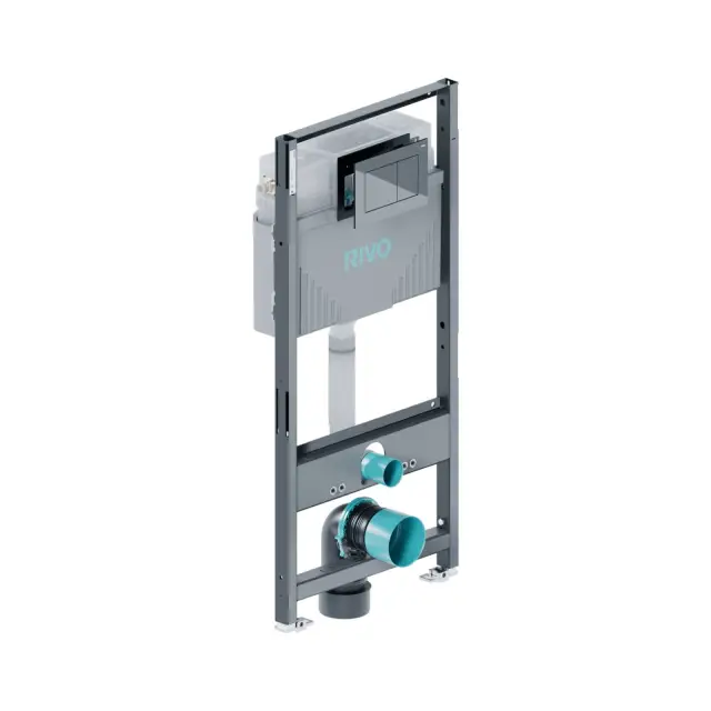 Инсталляция RIVO Set A для унитаза + Клавиша RIVO Touch Line (хром)