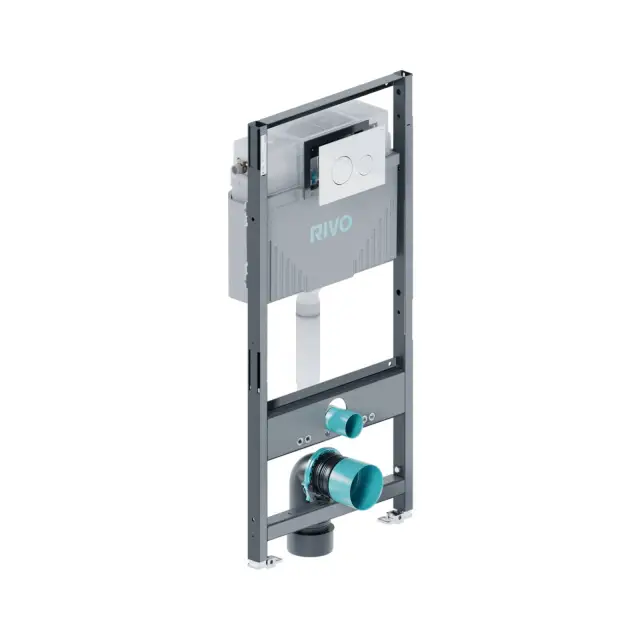 Инсталляция RIVO Set A для унитаза + Клавиша RIVO Touch Neo (белый)