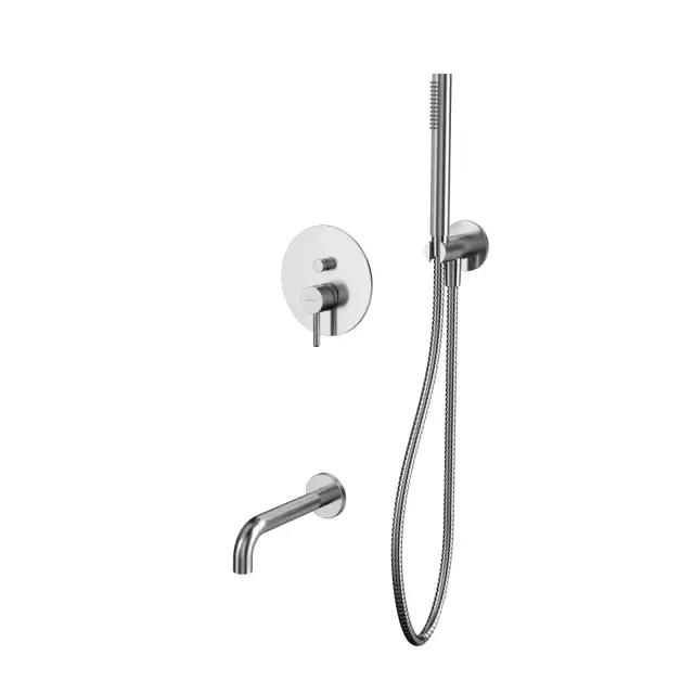 Система для ванны скрытого монтажа WHITECROSS Y YSET06NIB (брашированный никель)