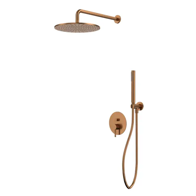 Система для душа скрытого монтажа WHITECROSS Y YSET04CPB (брашированная медь)