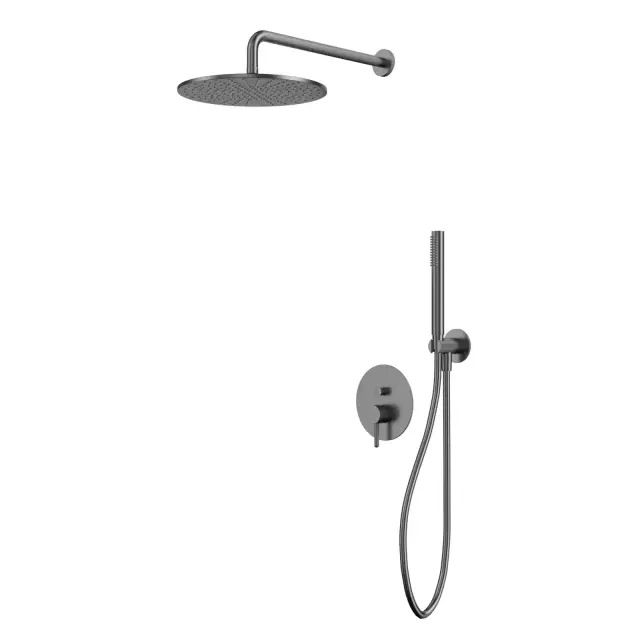 Система для душа скрытого монтажа WHITECROSS Y YSET04GM (оружейная сталь)