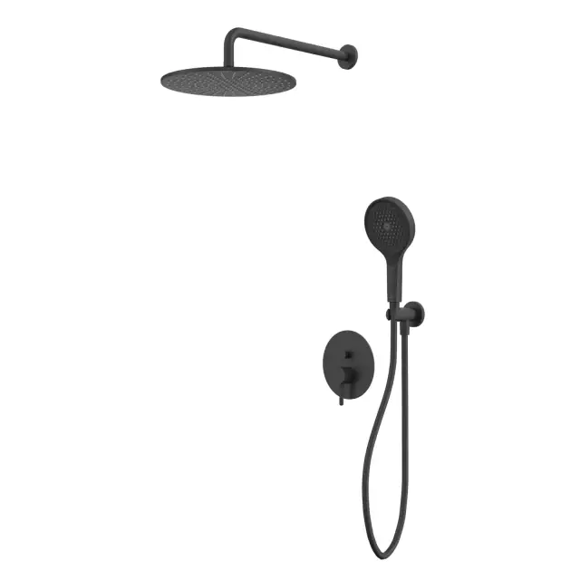 Система для душа скрытого монтажа WHITECROSS Y YSET04TOPBL (черный мат)