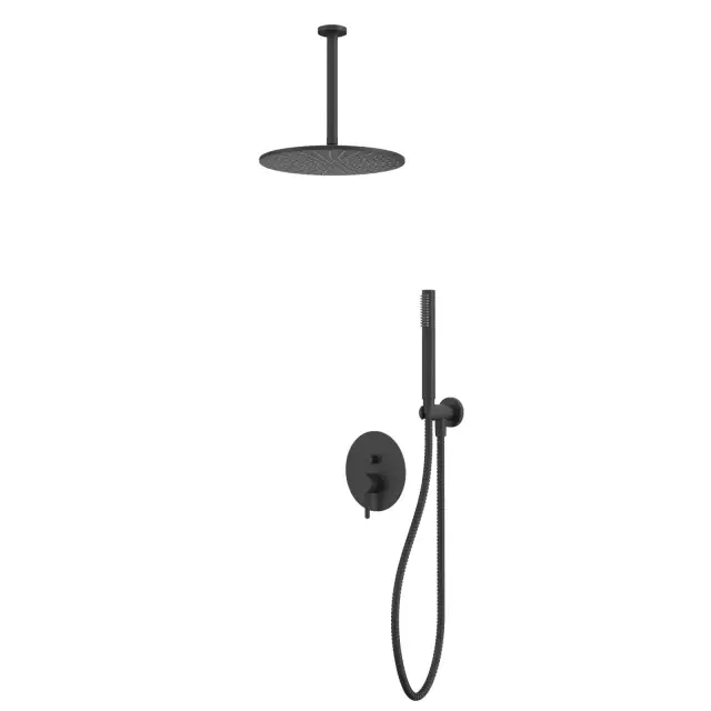 Система для душа скрытого монтажа WHITECROSS Y YSET12BL (черный мат)