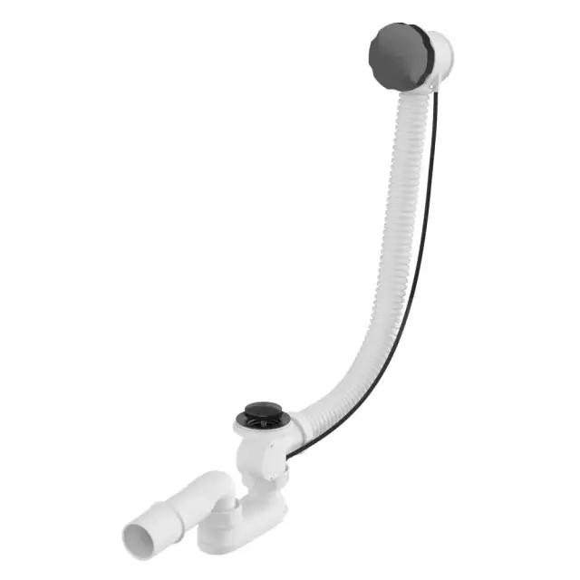 Слив-перелив WHITECROSS 60 см. (оружейная сталь)