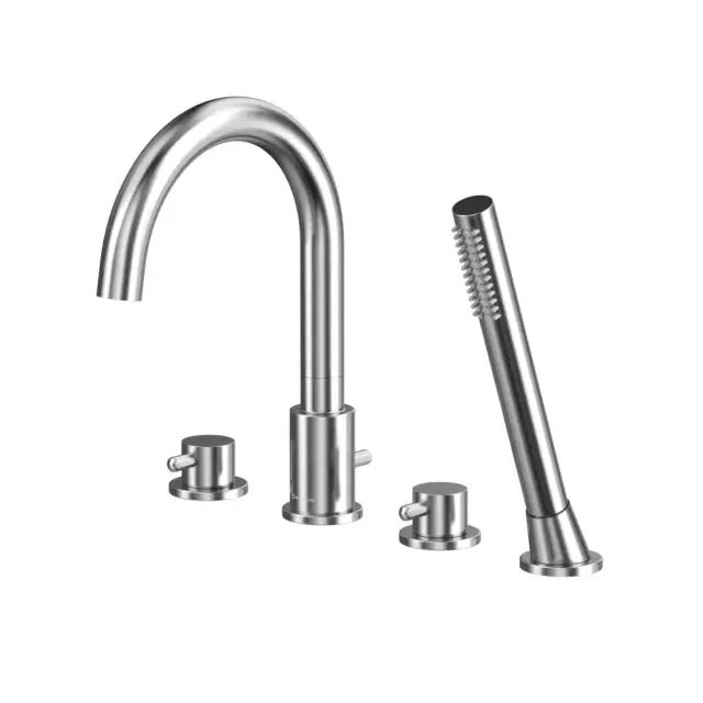 Смеситель для ванны на 4 отверстия WHITECROSS Y Y1232NIB (брашированный никель)