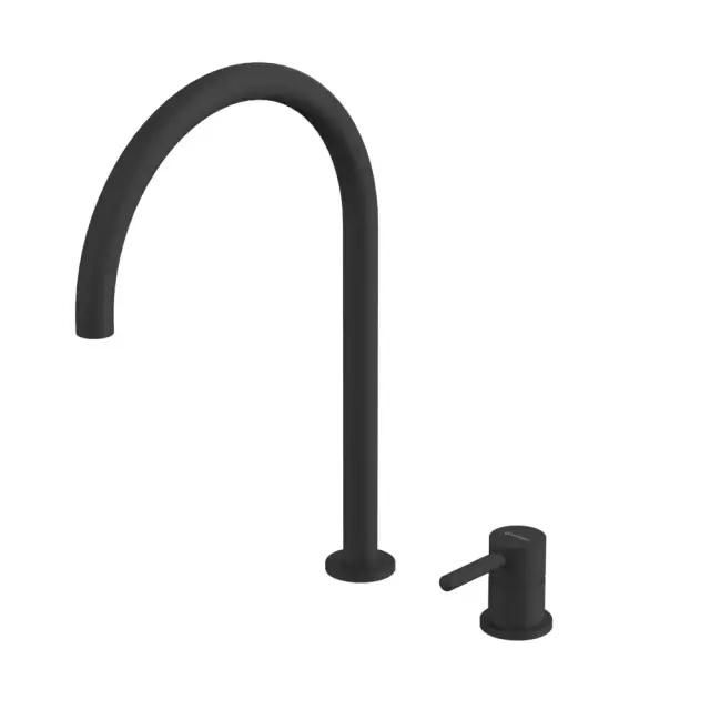 Смеситель для умывальника с выносным управлением WHITECROSS Y Y1218BL (черный мат)