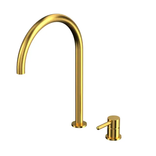 Смеситель для умывальника с выносным управлением WHITECROSS Y Y1218GLB (брашированное золото)