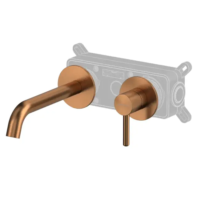 Смеситель для умывальника скрытого монтажа WHITECROSS Y Y1225CPB (брашированная медь)
