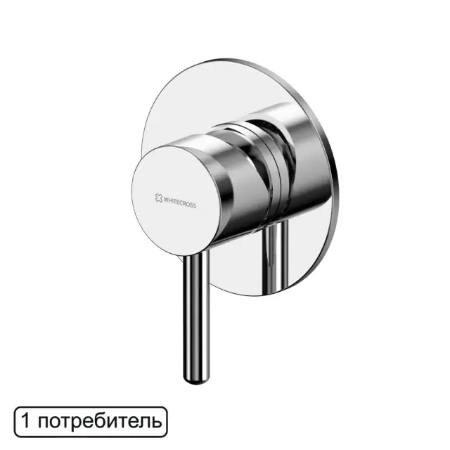 Смеситель скрытого монтажа на 1 потребитель WHITECROSS Y Y1245CR (хром)