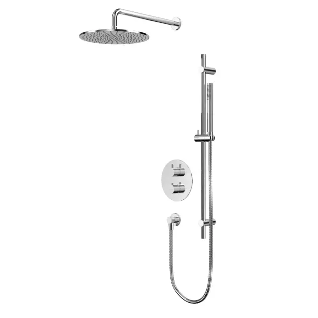 Термостатическая душевая система скрытого монтажа WHITECROSS Y YSET09CR (хром)