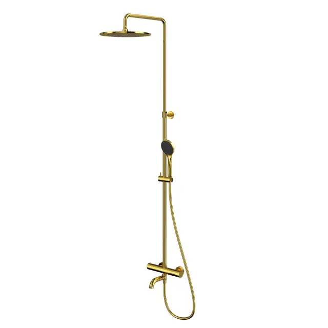 Термостатическая система для ванны наружного монтажа WHITECROSS Y Y1234BASICGL (золото)