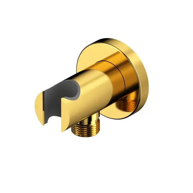 Угловой соединительный элемент с держателем лейки WHITECROSS Y1005GL (золото)