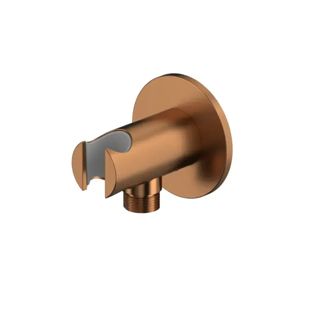 Угловой соединительный элемент с держателем лейки WHITECROSS Y1015CPB (брашированная медь)