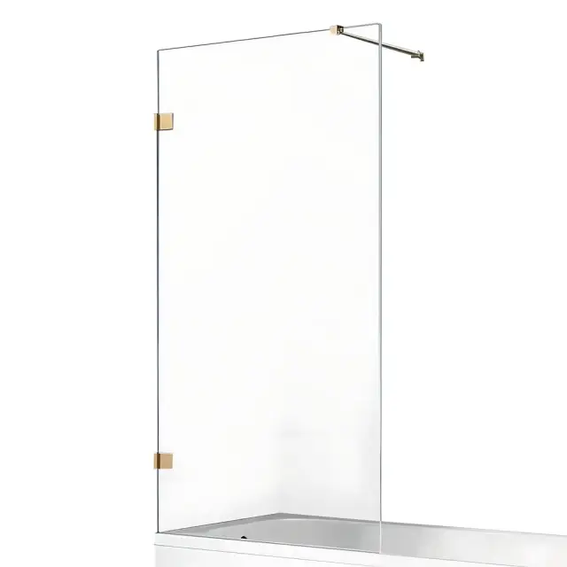 Шторка для ванны NEW TRENDY AVEXA GOLD BRUSHED 70x150 EXK-2006-WP (брашированное золото)