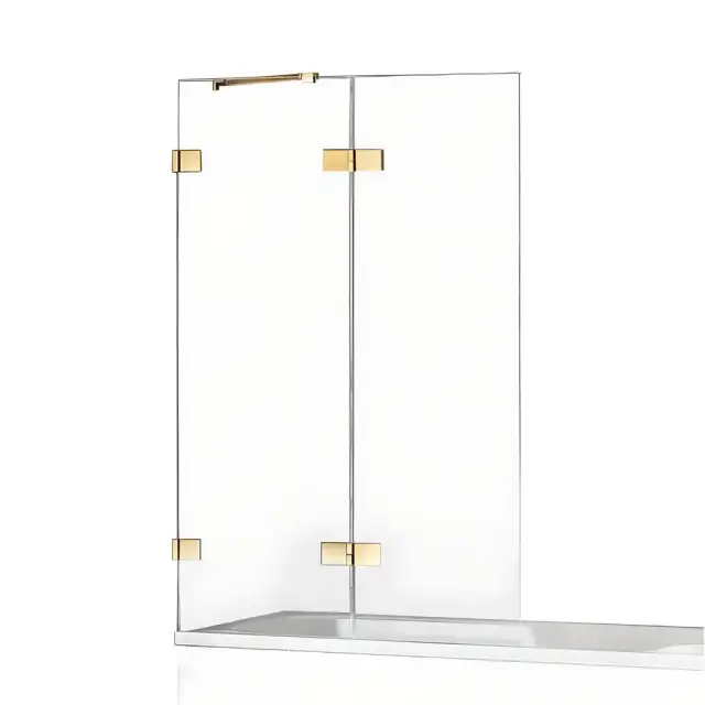 Шторка для ванны NEW TRENDY AVEXA GOLD SHINE 100x150 EXK-2182 L (золото)