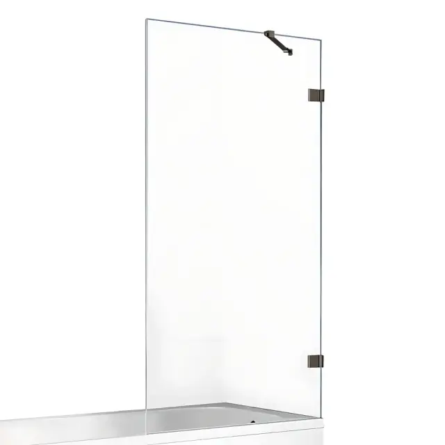 Шторка для ванны NEW TRENDY AVEXA GUNMETAL BRUSHED 100x150 EXK-3520 (оружейная сталь)