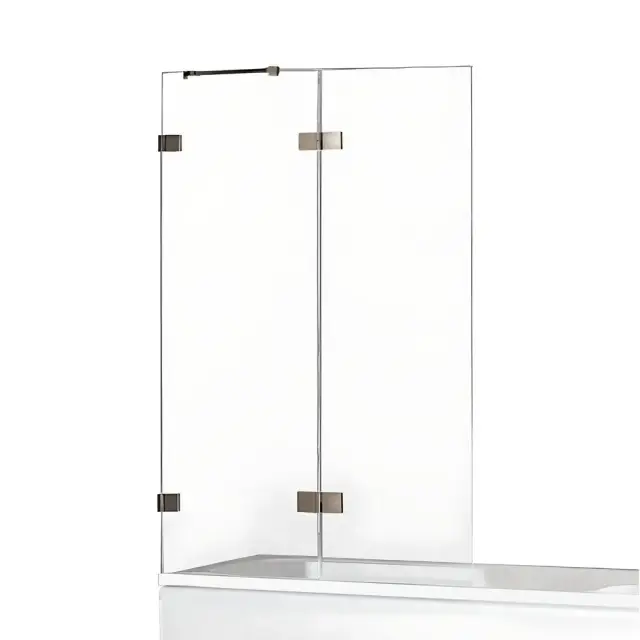 Шторка для ванны NEW TRENDY AVEXA GUNMETAL BRUSHED 120x150 EXK-3525 L (оружейная сталь)