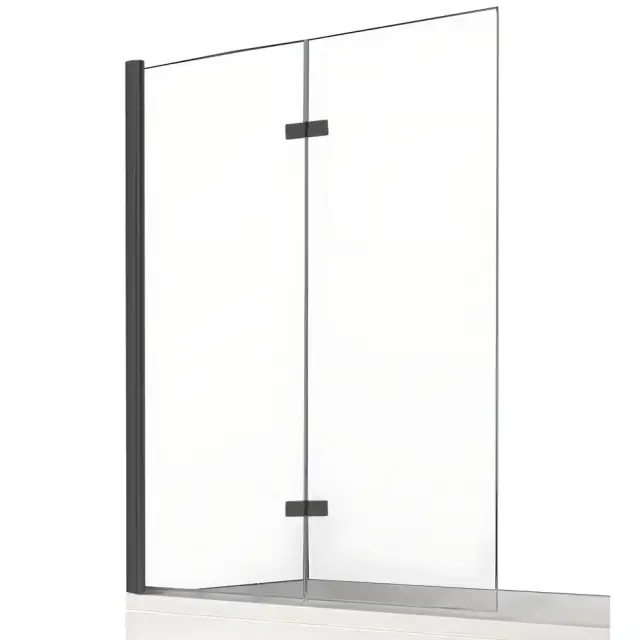 Шторка для ванны NEW TRENDY NEW SOLEO BLACK 100x140 P-0041 L (черный)