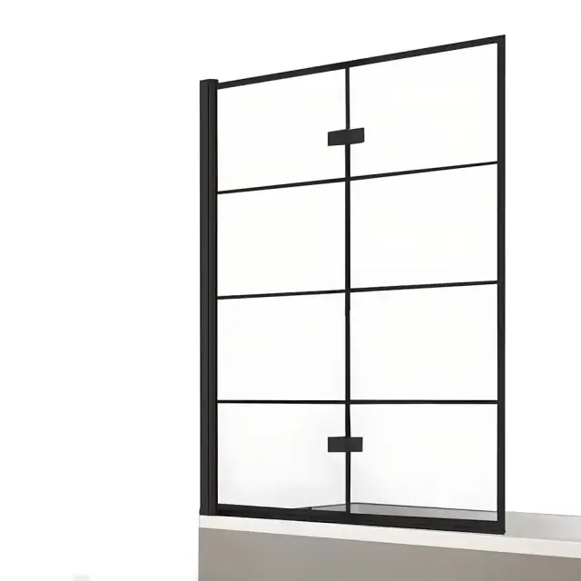 Шторка для ванны NEW TRENDY NEW SOLEO BLACK 100x140 P-0049 L (черный)