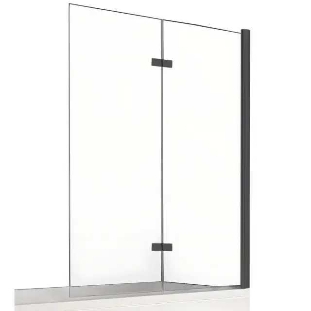 Шторка для ванны NEW TRENDY NEW SOLEO BLACK 100x140 P-0042 R (черный)