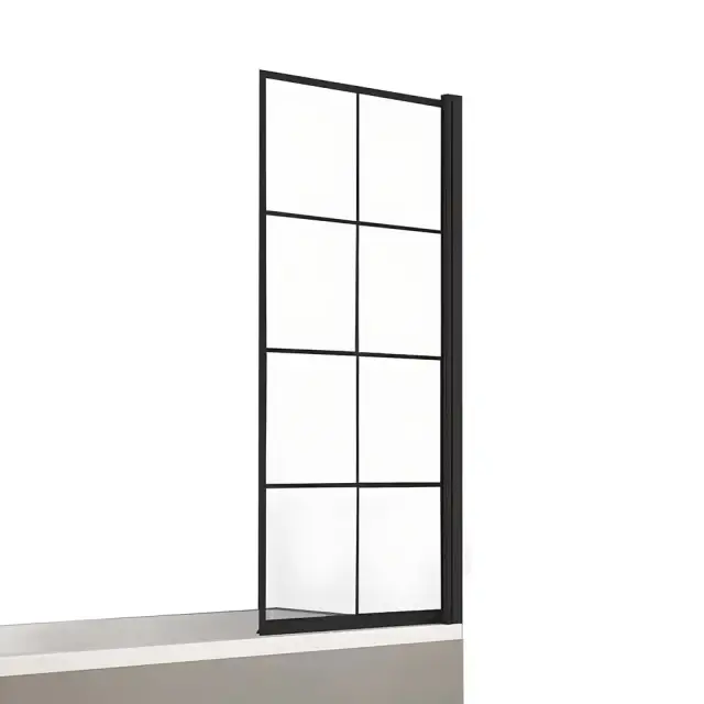 Шторка для ванны NEW TRENDY NEW SOLEO BLACK 90x140 P-0048 (черный)