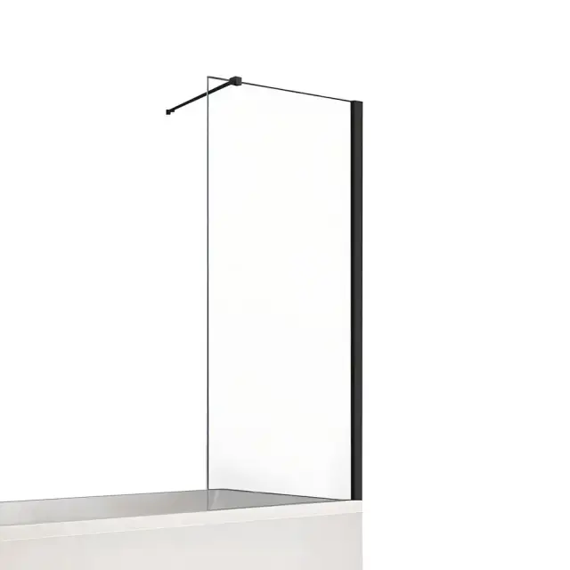 Шторка для ванны NEW TRENDY NEW SOLEO BLACK 90x140 P-0051-WP (черный)