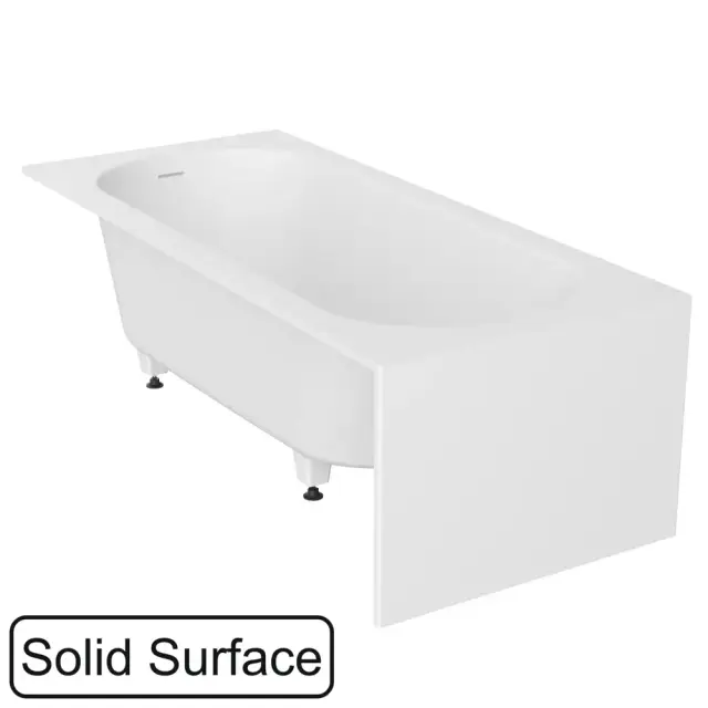 Экран торцевой WHITECROSS (белый мат) иск. камень