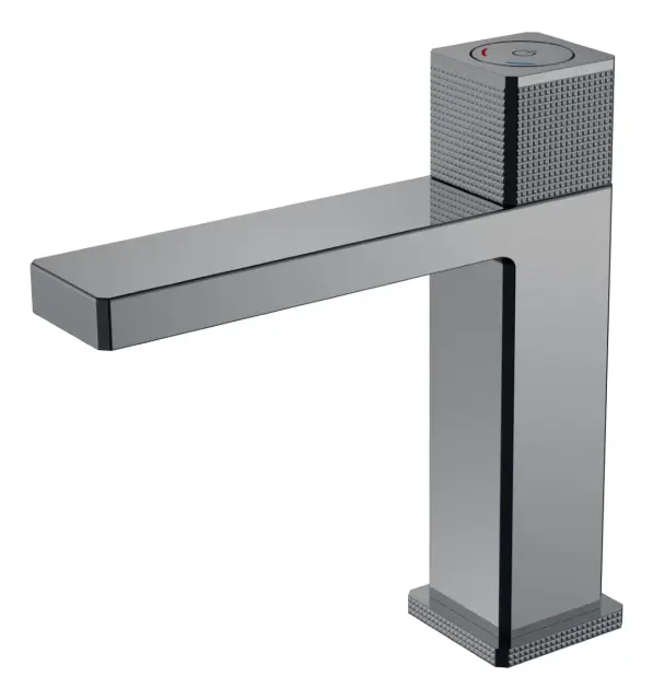 Boheme Quad Смеситель для раковины автоматический, высота излива 13,3 см, цвет: shine gun metall 159-SGM