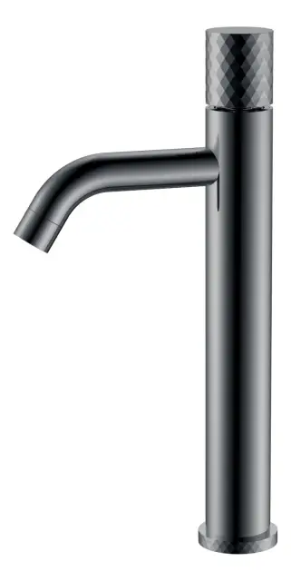 Boheme Stick Diamond Смеситель для раковины высота излива 20,6 см, без д/к, цвет: shine gun metall 122-SGM