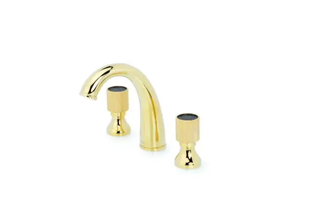 Boheme Royal Cristal Смеситель для раковины на 3 отв., без дк, длина излива 13,8 см, цвет: gold 297-Royal/CRST-black