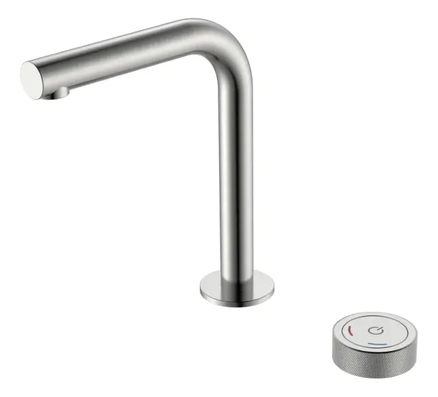 Boheme Tech Смеситель для раковины автомат. на 2 отв., выс. изл. 17,3см, без д/к, цвет: nickel brush 158-NB