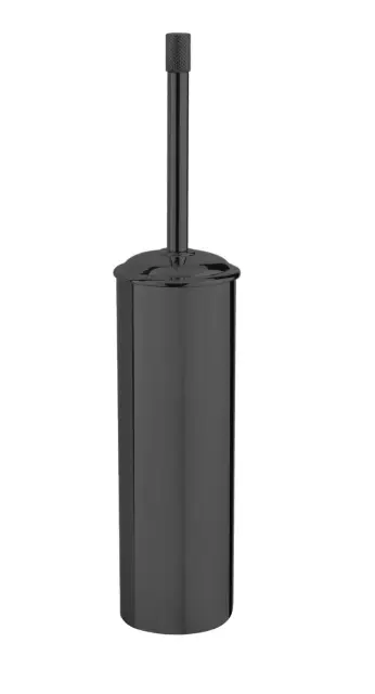 Boheme Uno Ершик для унитаза напольный с латунной колбой, цвет: shine gun metall 10979-SGM