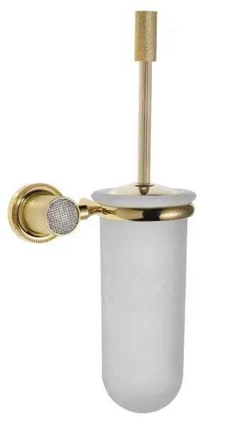 Boheme Royal Cristal Ершик для унитаза подвесной со стеклянной колбой, цвет: gold 10933-G