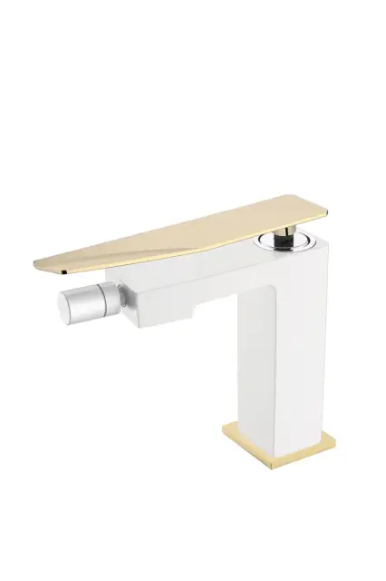 Boheme Q Смеситель для биде, без донного клапана, цвет: white/gold 146-WG.2