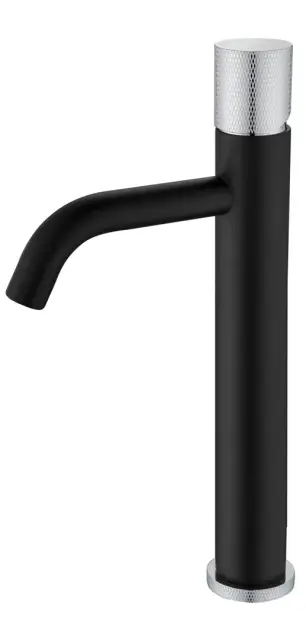 Boheme Stick Touch Смеситель для раковины высота излива 20,6 см, без д/к, цвет: black/chrome 122-BCR.2