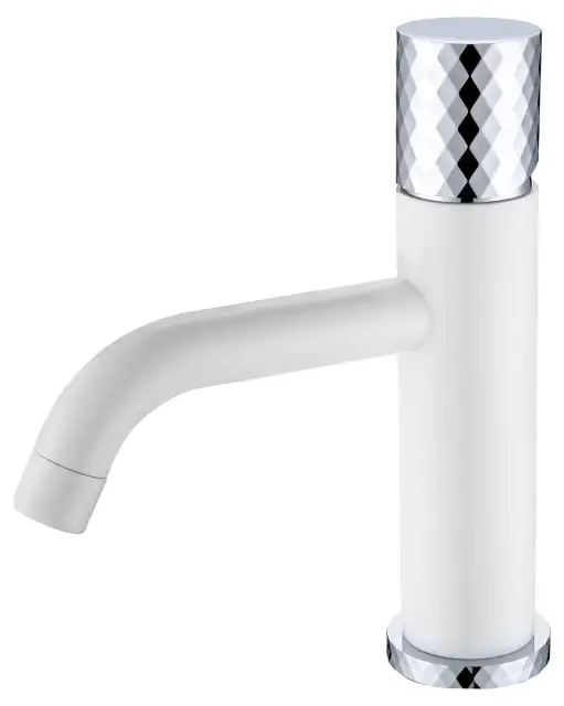 Boheme Stick Diamond Смеситель для раковины длина излива 13,5 см, без дк, цвет: white/chrome 121-WCR