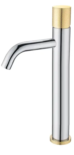Boheme Stick Touch Смеситель для раковины высота излива 20,6 см, без д/к, цвет: chrome/gold 122-CRG.2