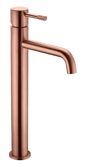 Boheme Uno Diamond Смеситель для раковины выс., без д/к, выс. излива 23,5 см, цвет: copper brushed 462-CB
