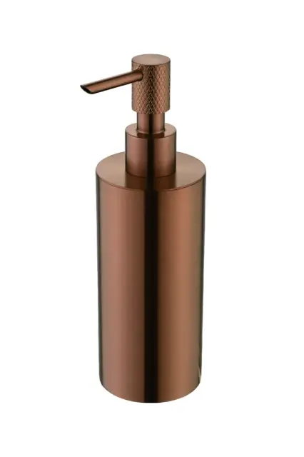 Boheme Uno Дозатор жидкого мыла, настольный, латунная колба, цвет: brushed bronze 10980-BRB