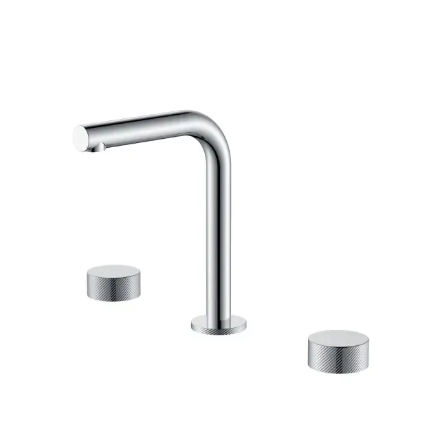 Boheme Stick Spirale Смеситель для раковины на 3 отверстия, без д/к, излив 14 см, цвет: chrome 152-CR.4