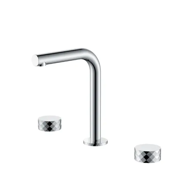 Boheme Stick Diamond Смеситель для раковины на 3 отверстия, без д/к, излив 14 см, цвет: chrome 152-CR.1