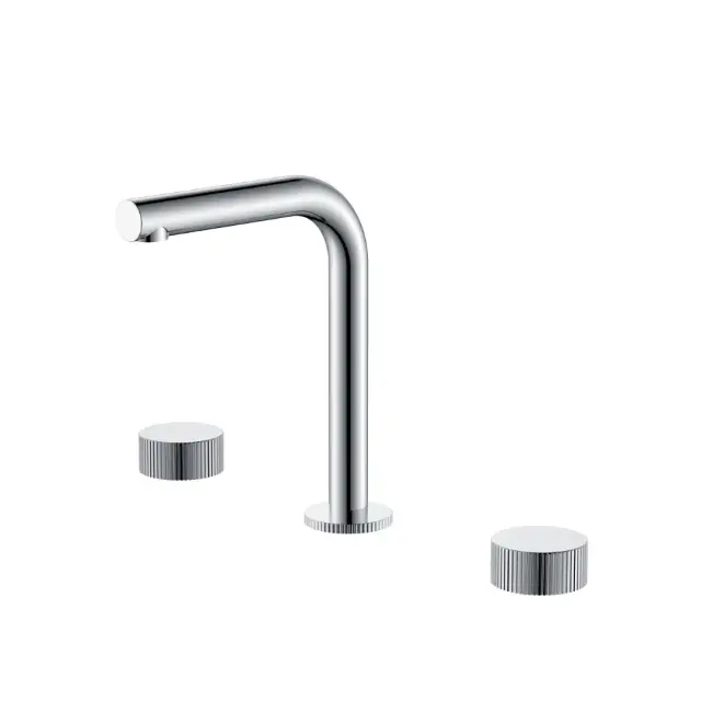 Boheme Stick Linea Смеситель для раковины на 3 отв., без донного клапана, излив 14 см, цвет: chrome 152-CR.3